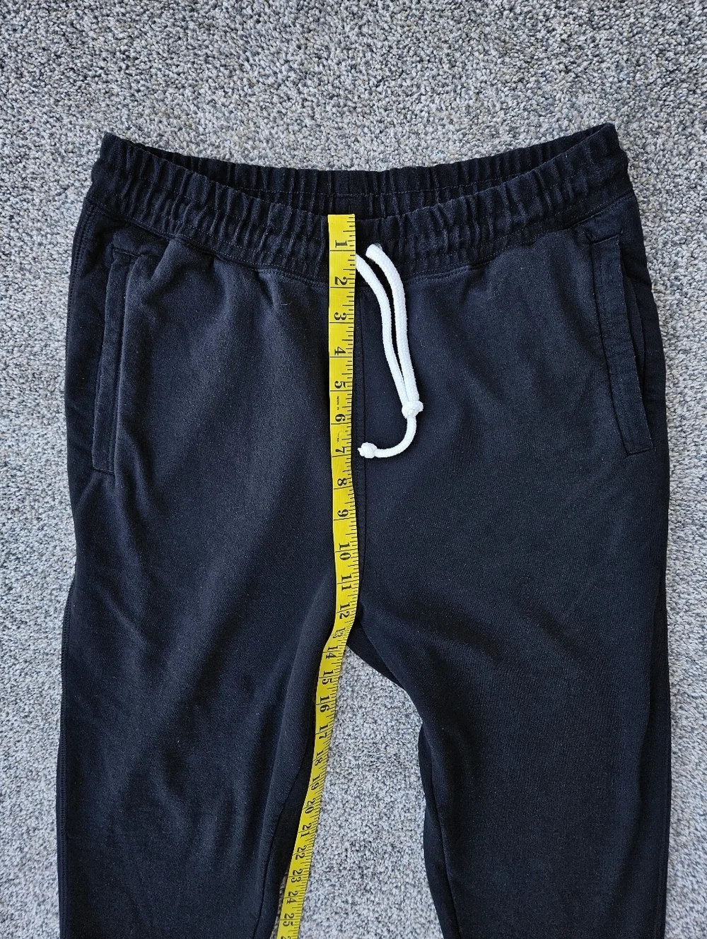 North Face Jogger Pants Black Tapered Sweatpants Pockets Warm Mens Size Medium